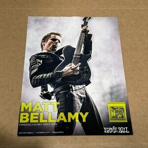 Matt Bellamy of Muse - Ernie Ball - 2015 Print Advertisement